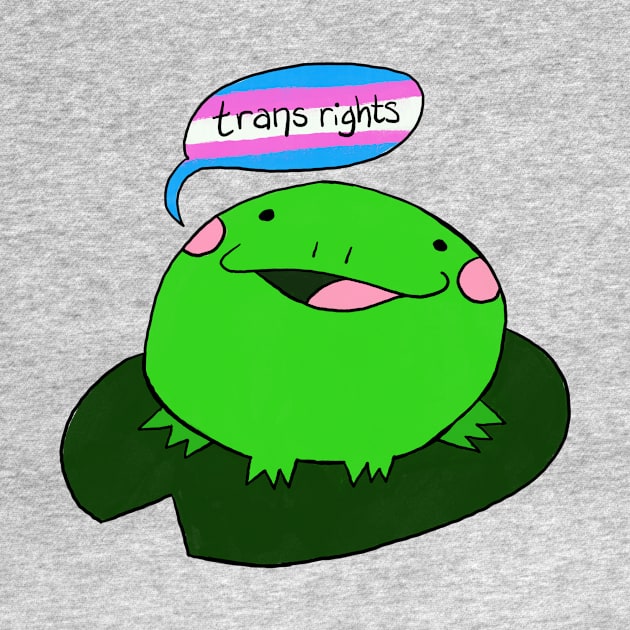 Froggy says Trans rights by SaganPie